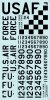 HobbyDecal TC32025V1 USAF F-86 Tail Codes ver 1 1/32